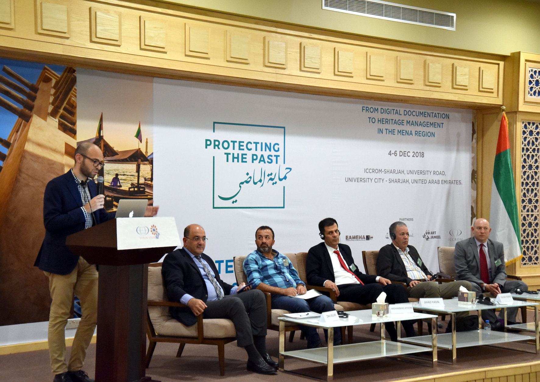 Andrea summing up during the 2018 Protecting the Past Conference.