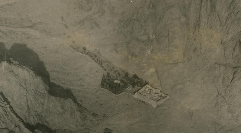 Figure 3 Oblique aerial photograph of St Catherine’s Monastery looking north, taken by John Clubb (683 Squadron RAF) in 1951 Figure 3 Oblique aerial photograph of St Catherine’s Monastery looking north, taken by John Clubb (683 Squadron RAF) in 1951