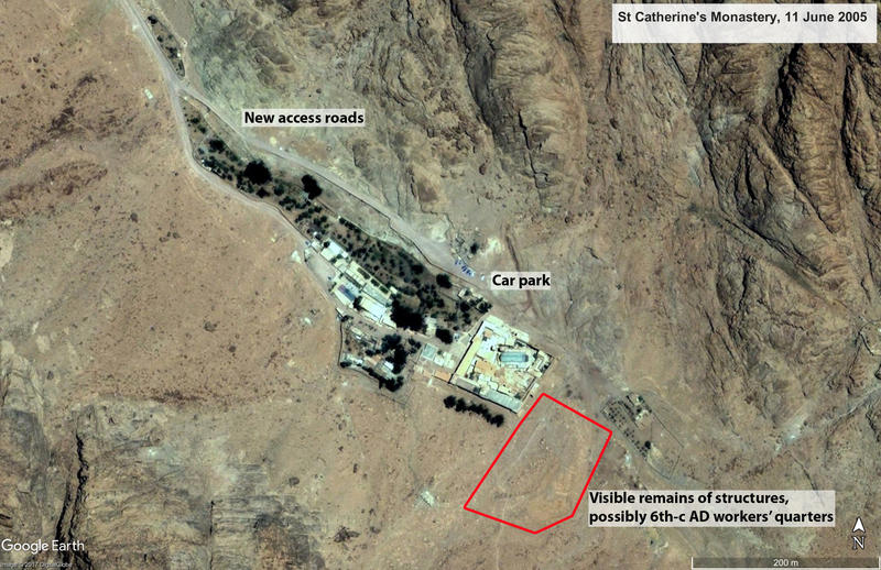 Figure 1 Google Earth imagery of St Catherine’s Monastery, 11 June 2005 Figure 1 Google Earth imagery of St Catherine’s Monastery, 11 June 2005