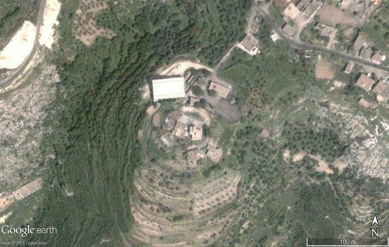 Possible Tell. These features are very difficult to identify in upland areas where they look very similar to natural hilltops. Possible Tell. These features are very difficult to identify in upland areas where they look very similar to natural hilltops.