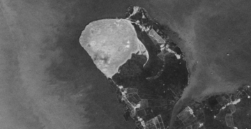 Figs 13(left) and 14 (right): Eastern Delta site in 1960s (Corona) and in 2014 (Google Earth) Figs 13(left) and 14 (right): Eastern Delta site in 1960s (Corona) and in 2014 (Google Earth)